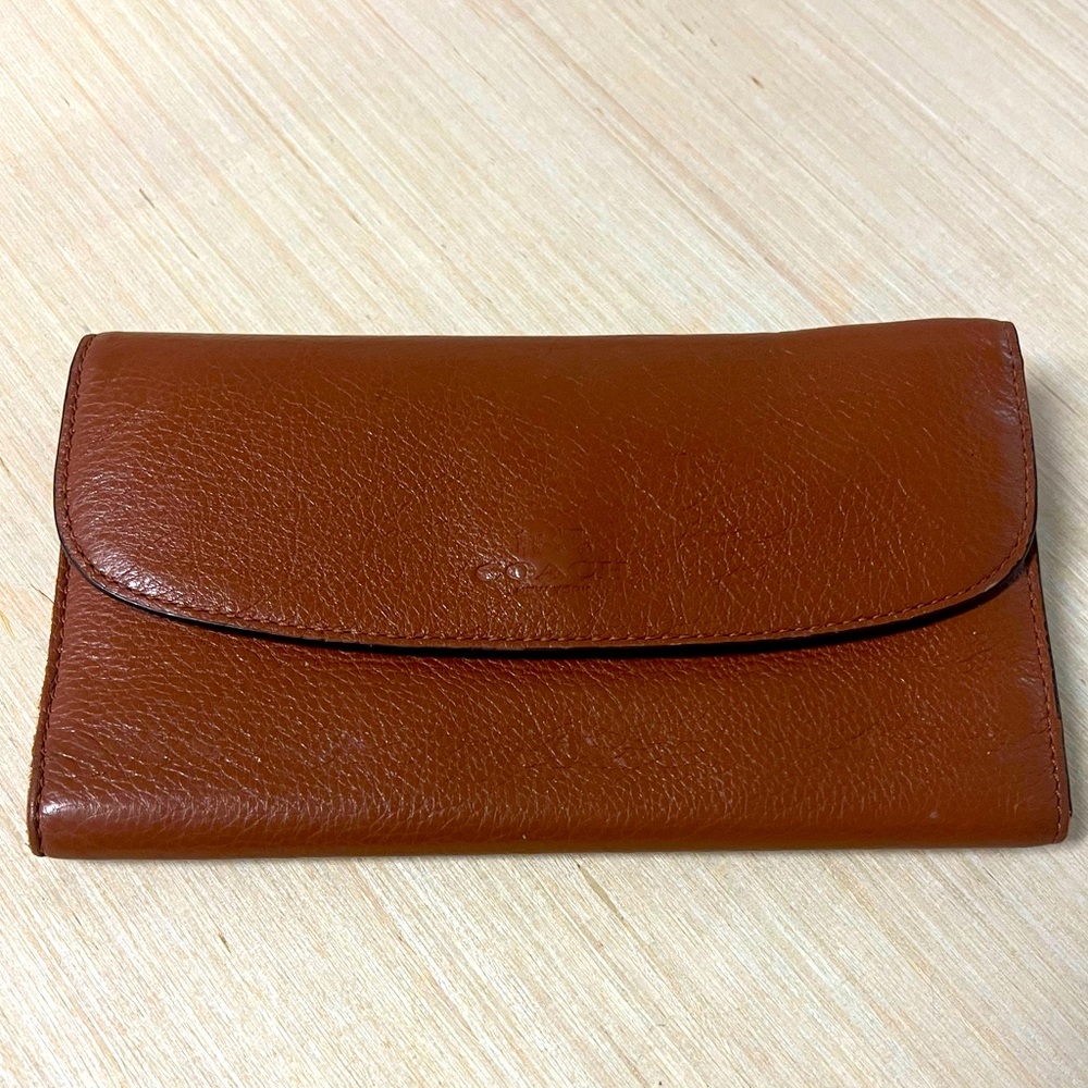 Brownish Tan Coach Wallet Gently Used